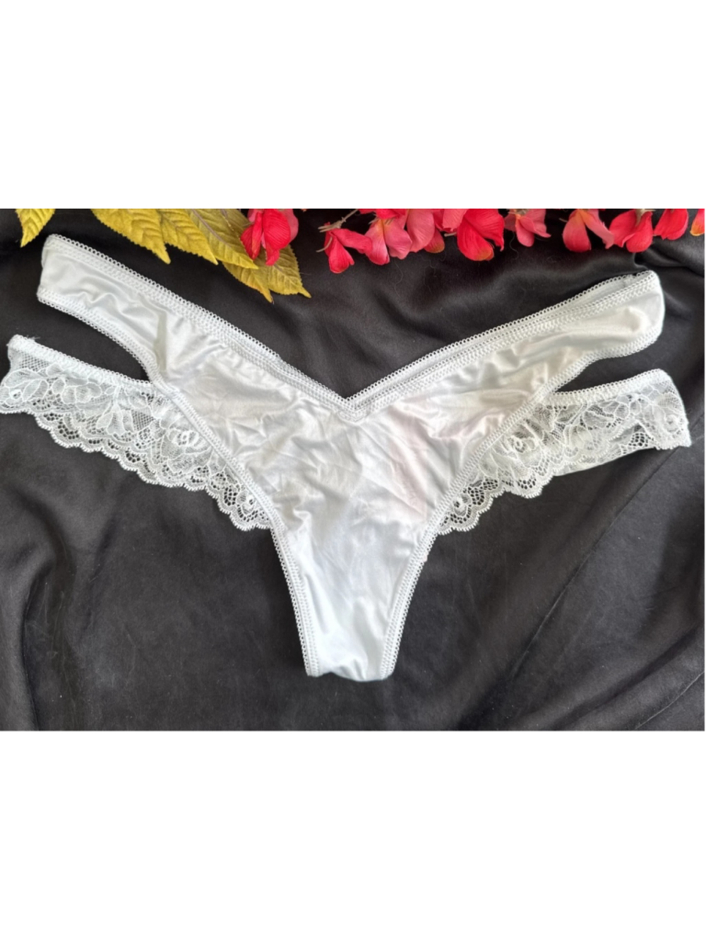 VICTORIA'S SECRET XS BABY BLUE SILKY CHEEKY CUT OUT STRAPPY SUMMER PANTIES NWT